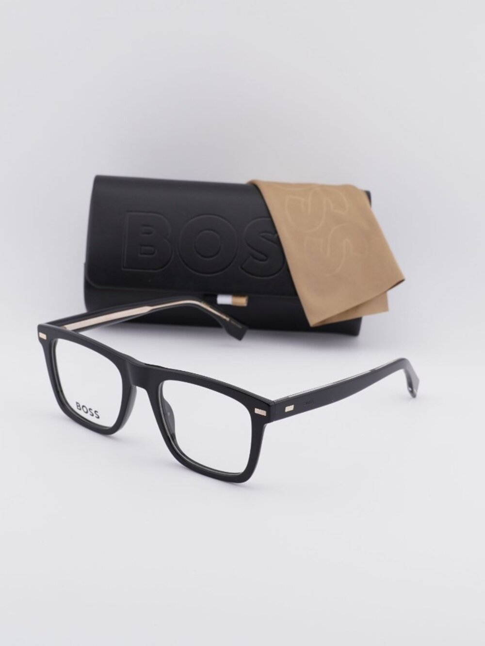 Hugo BOSS 1445 0807 00 Square Eyeglasses 52mm - Black